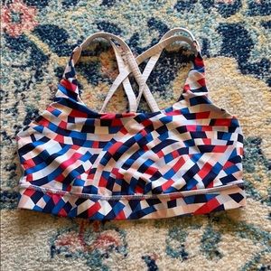 Lululemon multicolored sports bra